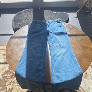 Pilcro Flare & Wide Leg Jeans in Deep Blue